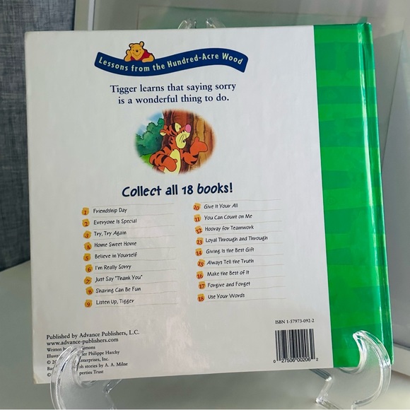 Disney’s Winnie The Pooh I’m Really Sorry Hardcover Picture Book - Picture 7 of 7